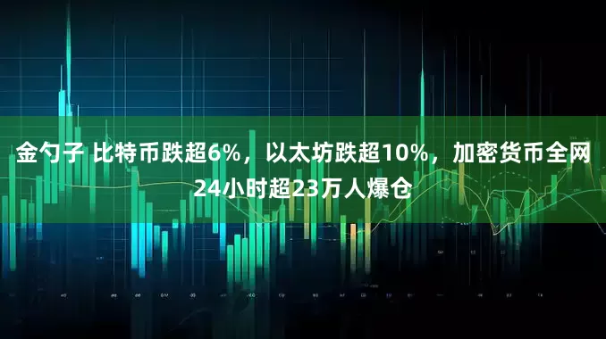 金勺子 比特币跌超6%，以太坊跌超10%，加密货币全网24小时超23万人爆仓